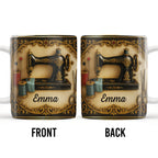 Classic Sewing Machine Design With Elegant Ornaments