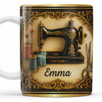 Classic Sewing Machine Design With Elegant Ornaments