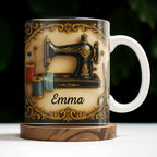 Classic Sewing Machine Design With Elegant Ornaments