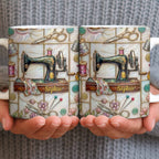 Celebrate Your Creativity With Sewing Machine And Floral Design