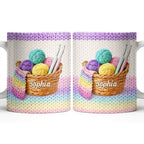 Celebrate Creativity with Vibrant Yarn Balls and Knitting Needles