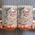 Craft Lover, Made With Love, Glue Gun And Scissors
