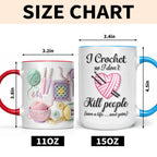 I Crochet So I Don't Kill People, Yarn And Crochet Hooks Design