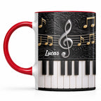 Personalized Music Note Design With Piano Keys