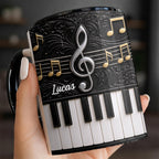 Personalized Music Note Design With Piano Keys