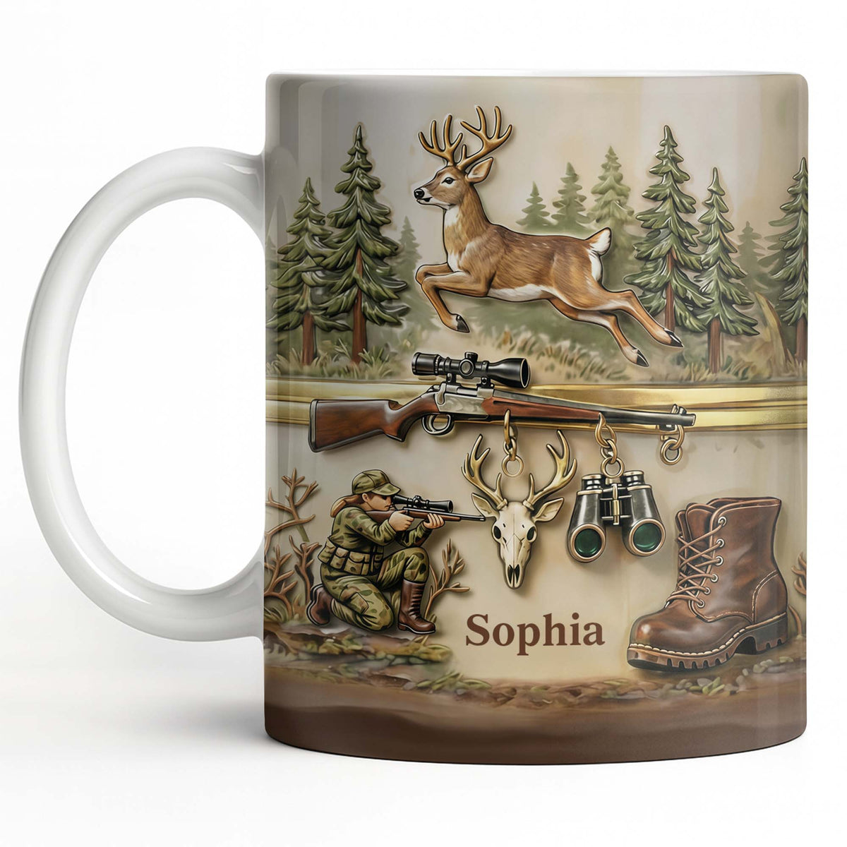 A Hunter's Passion With Deer And Rifle