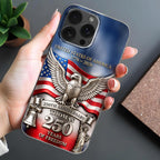 United States Of America 250th Anniversary Eagle Flag And Liberty Bell Design - Personalized Clear Phone Case - INDE064_PHC