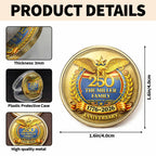 The Family United States Of America Anniversary Eagle Laurel Wreath - Custom Commemorative Coin - INDE167_KCOIN