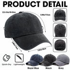 250th Anniversary Bald Eagle Statue Of Liberty And Flag Patriotic Design - Personalized Custom Washed Denim Cap - INDE185_WDCAP