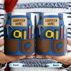 Carpenter Daniel Hammer, Tape Measure, Pencil, Saw