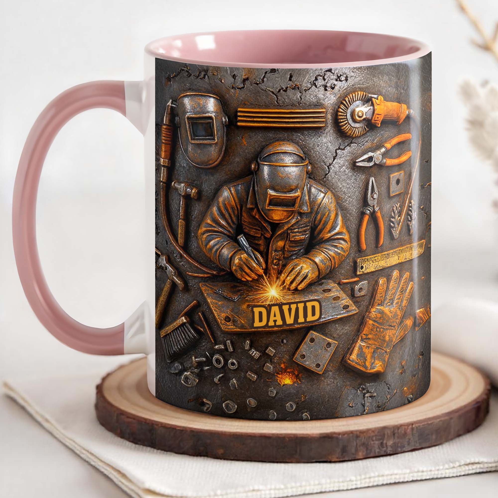 A Durable Bond Crafted with Love, Welding Mask and Tools