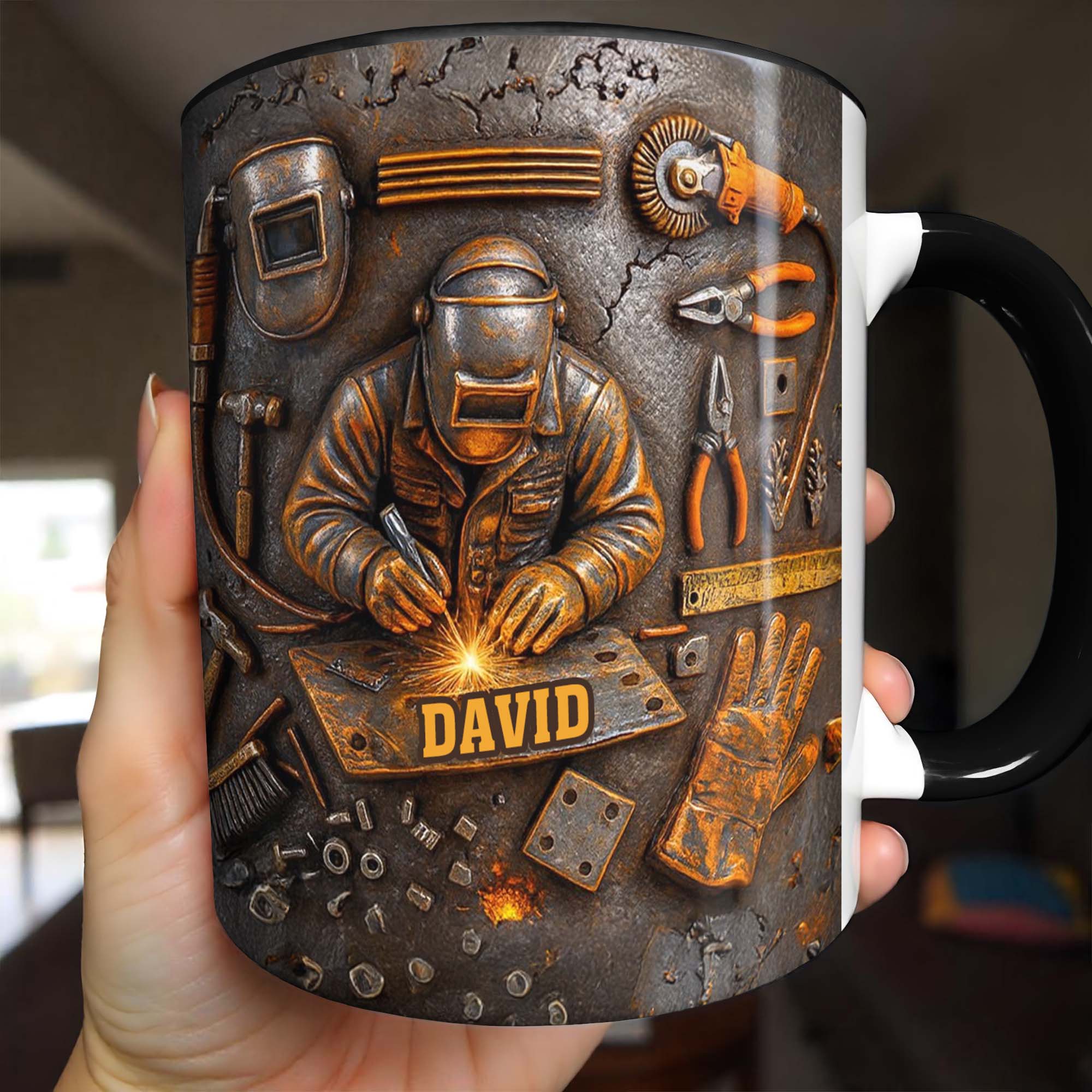 A Durable Bond Crafted with Love, Welding Mask and Tools
