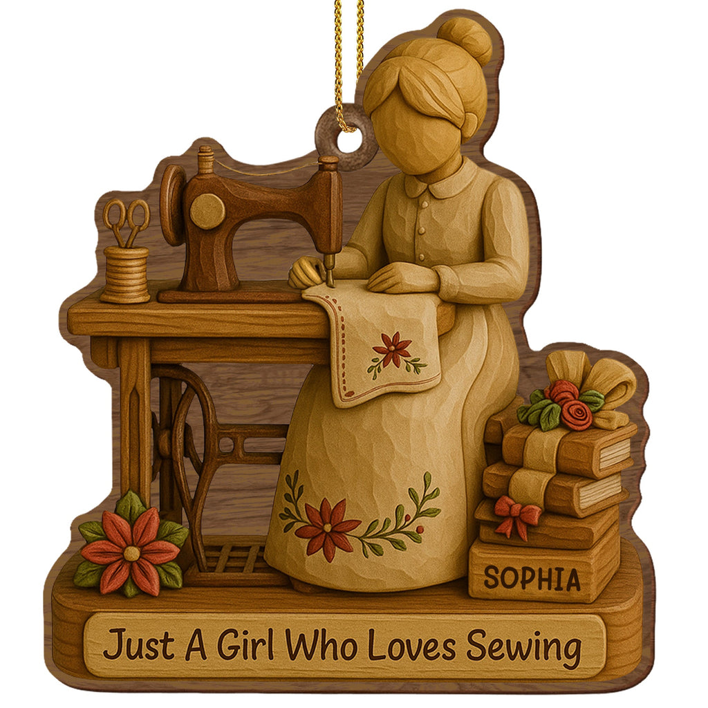 Just A Girl Who Loves Sewing With Spools Of Thread