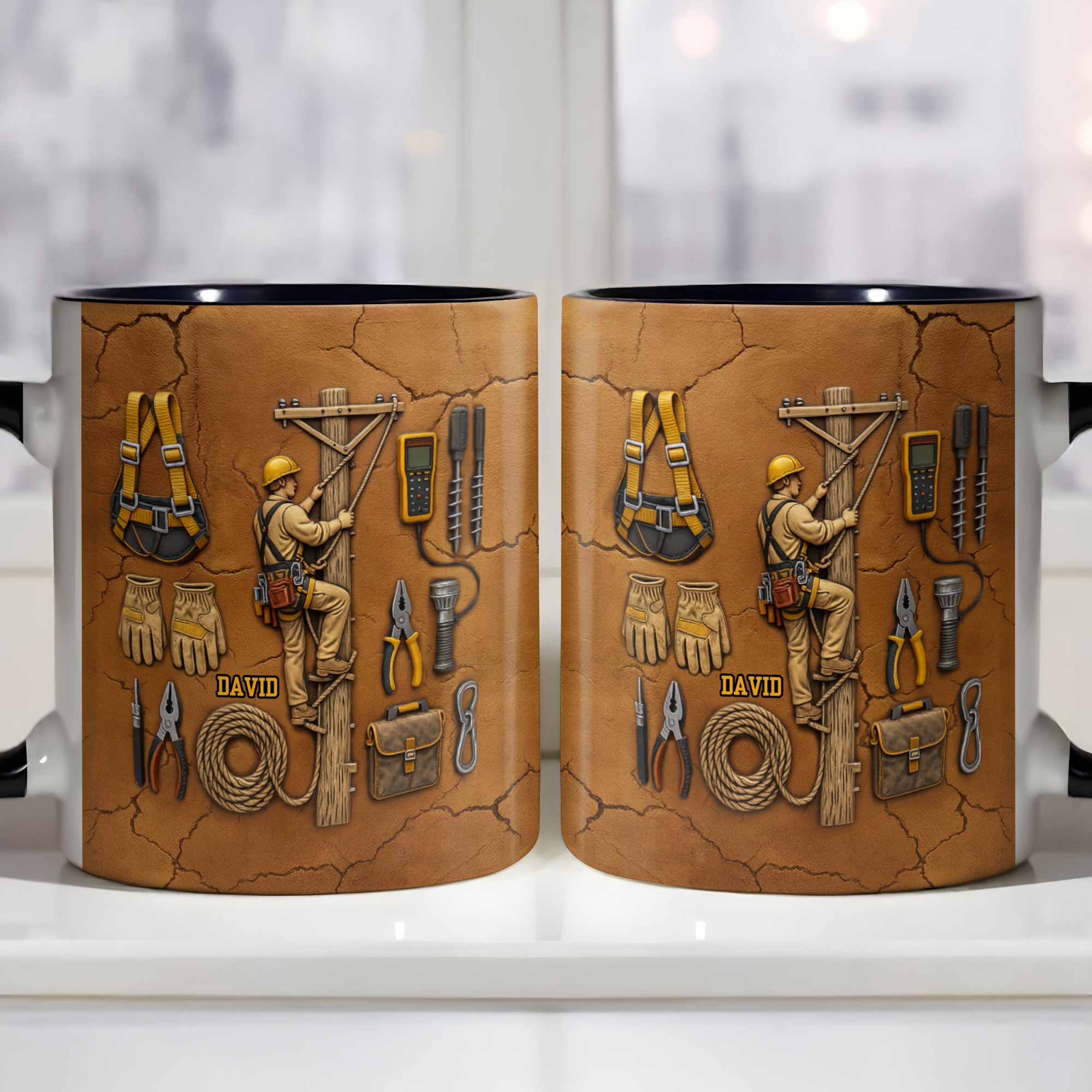 Celebrate Your Dedicated Craftsmanship, Lineman And Tools