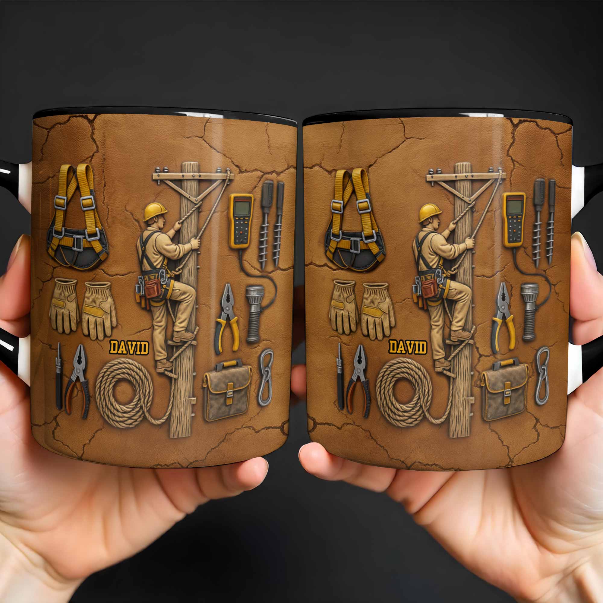 Celebrate Your Dedicated Craftsmanship, Lineman And Tools
