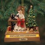 Just A Girl Who Loves Sewing, Christmas Tree, Gifts