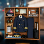 Cherish Every Flight With Pilot Uniform And Airplane