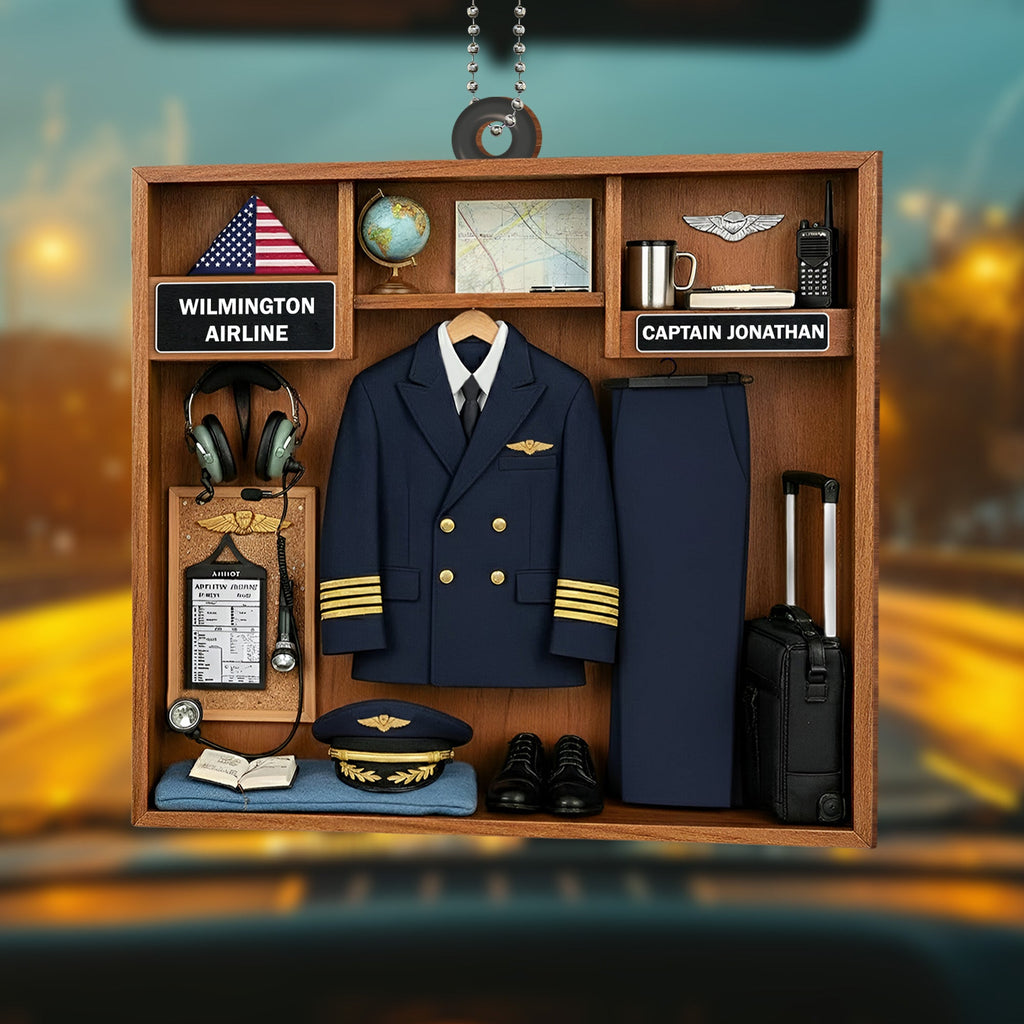 Cherish Every Flight With Pilot Uniform And Airplane