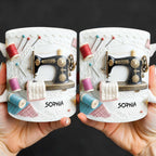 A Perfect Gift For The Passionate Crafter With Vintage Sewing Machine And Thread