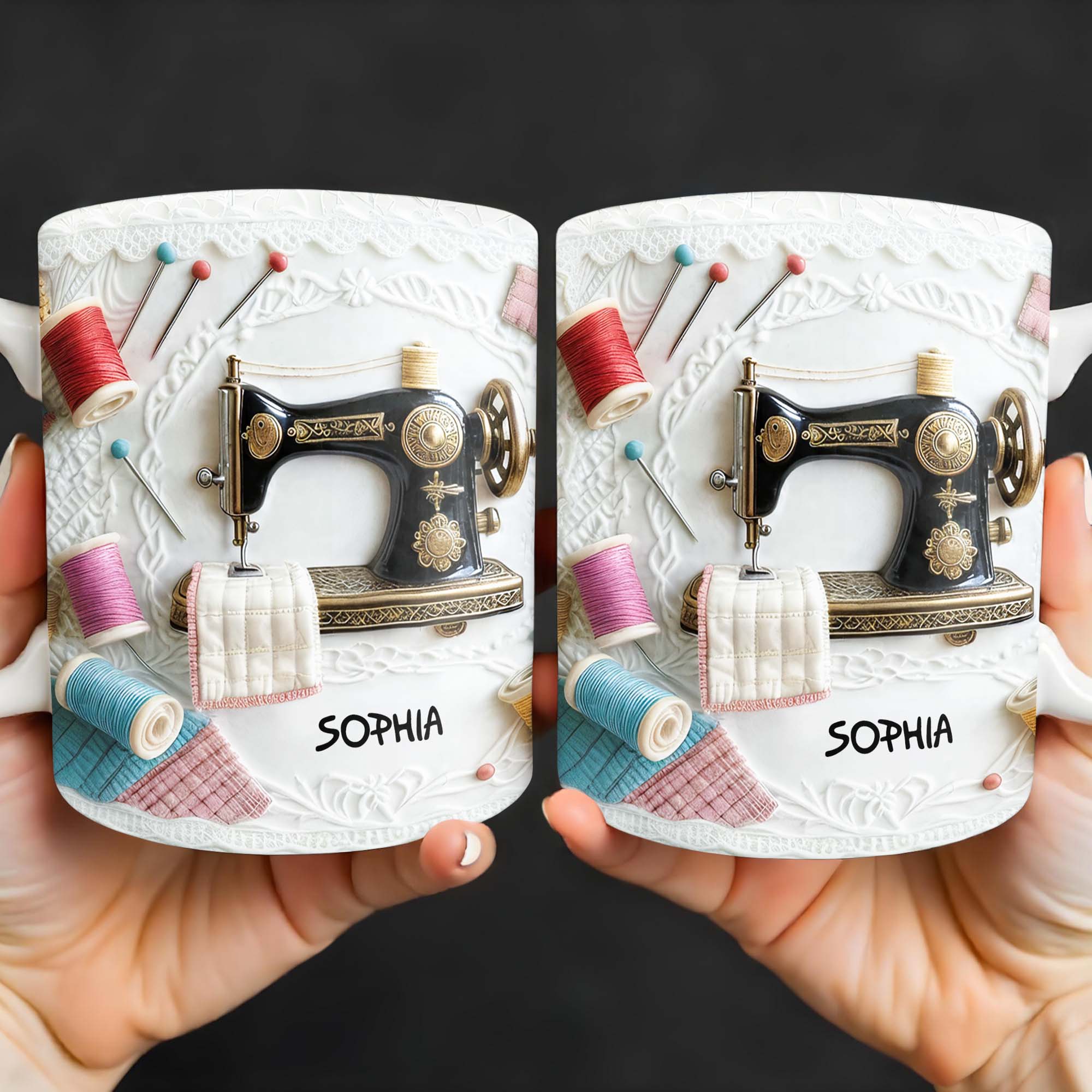 A Perfect Gift For The Passionate Crafter With Vintage Sewing Machine And Thread