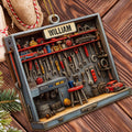 Perfect Gift For The Handyman, Featuring Tools And Workshop Items