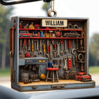 Perfect Gift For The Handyman, Featuring Tools And Workshop Items