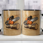 Custom Chainsaw And Log Design