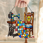 Cherish Your Passion For Crafting, Sewing Machine and Quilt