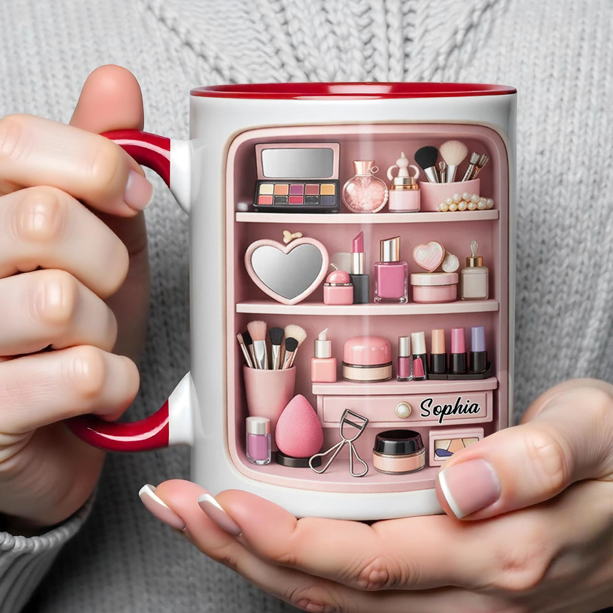 To My Beautiful, Never Forget That I Love You, Makeup Mug