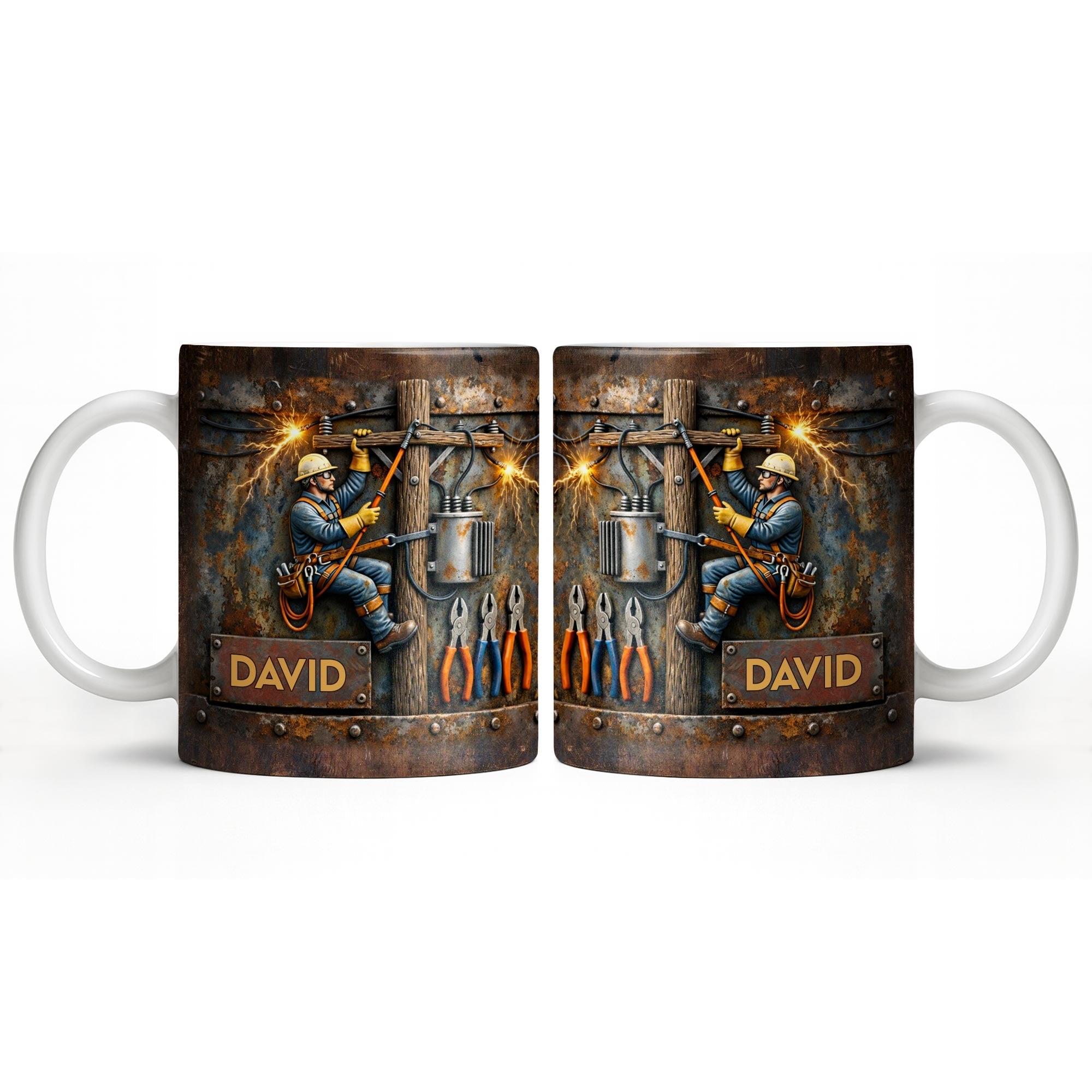 Celebrate The Hardworking Lineman With A Custom Mug