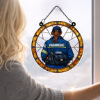 Customizable Paramedic Stained Glass Suncatcher