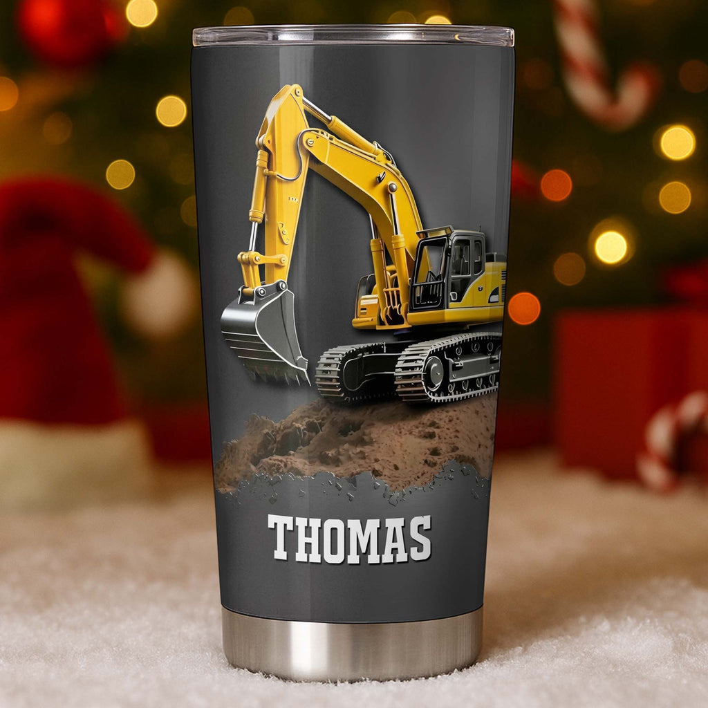 Excavator Construction Tumbler