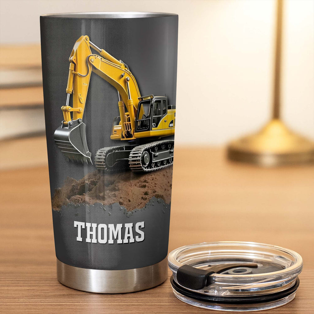 Excavator Construction Tumbler