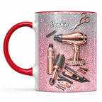 Stylist Tools and Sparkles Hair Dryer Scissors and Flat Iron