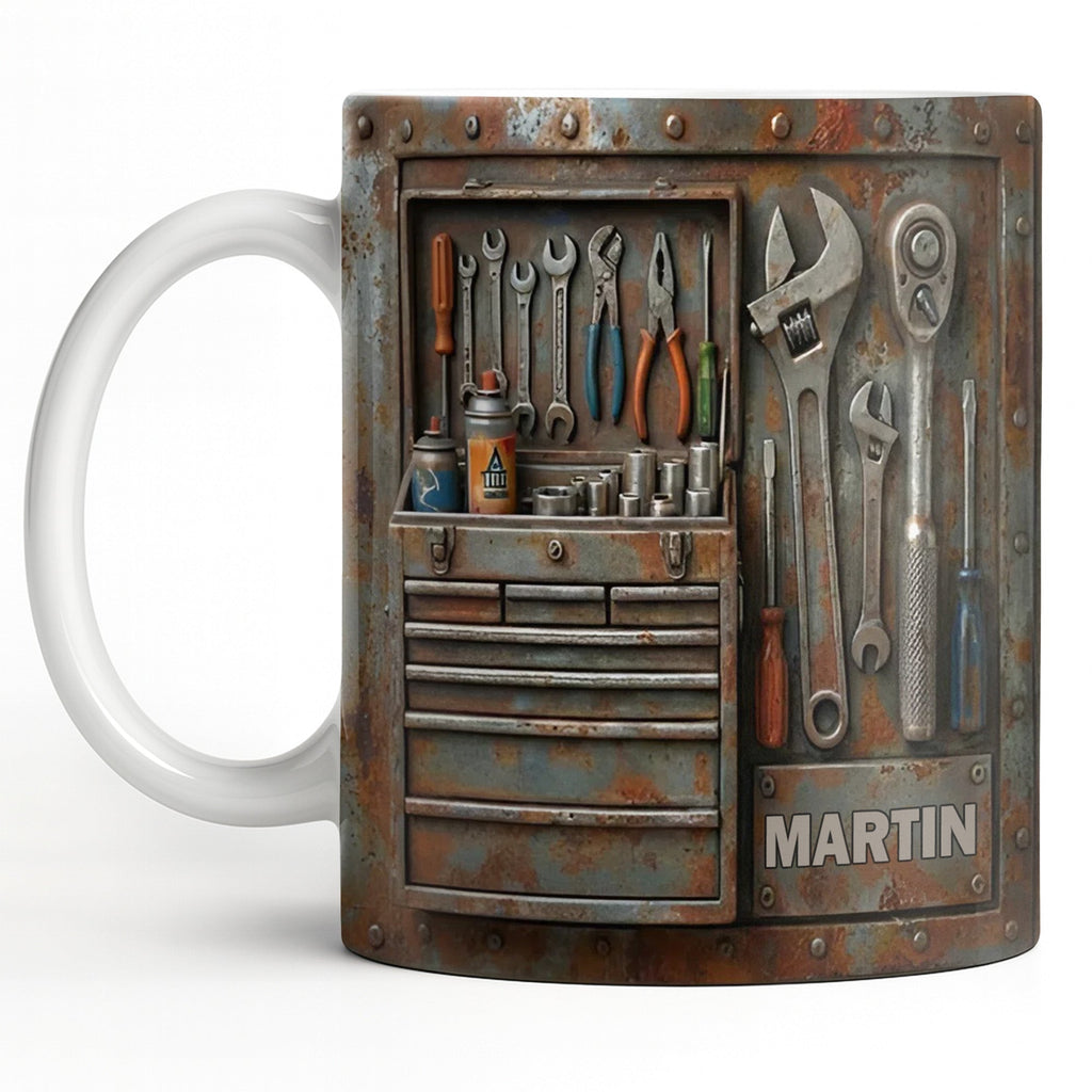 Personalized Custom Name and Tools Coffee Mug