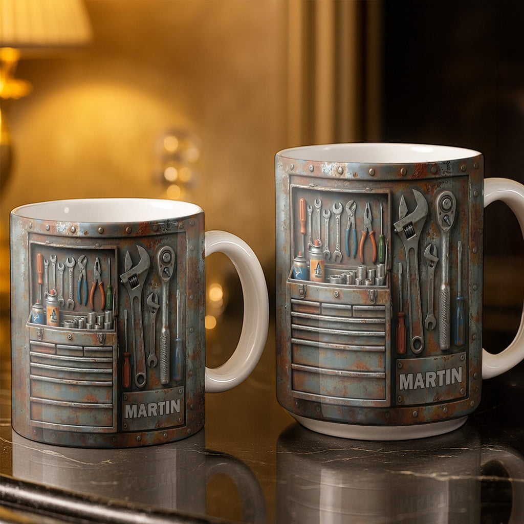 Personalized Custom Name and Tools Coffee Mug