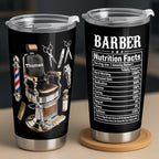 Barber Nutrition Facts With Barber Chair And Tools