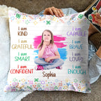 I Am Brave, I Am Loved, Positive Affirmations With Colorful Doodles