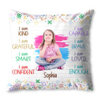 I Am Brave, I Am Loved, Positive Affirmations With Colorful Doodles