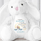 To My Beautiful Granddaughter, You Leave A Little Sparkle Wherever You Go, Stuffed Bunny and Stars