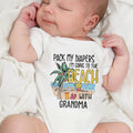 Pack My Diapers, Going To The Beach With Palm Tree
