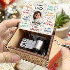 I Am Loved, I Am Strong, Encouraging Words With Child Design