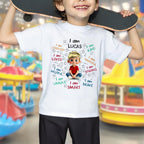 I Am Enough, Loved, Kind, Positive Affirmation T-shirt For Kids - Personalized Custom Youth T-shirt - KID243_WYOU