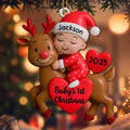 Baby's 1st Christmas With Cute Reindeer