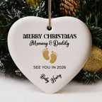 Merry Christmas Mommy And Daddy, Golden Footprints