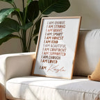 I Am Unique, I Am Loved, Personalized Affirmation