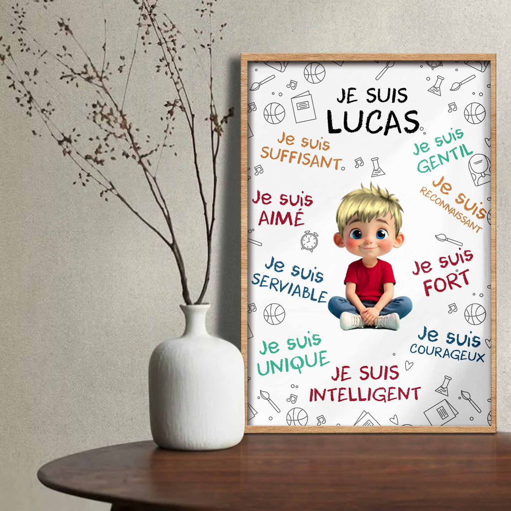 Empowering Words With Cartoon Girl For Daughter