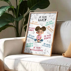 Empowering Words With Cartoon Girl For Daughter