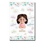 I Am Kind, Smart, Capable, Loved Encouragement Poster