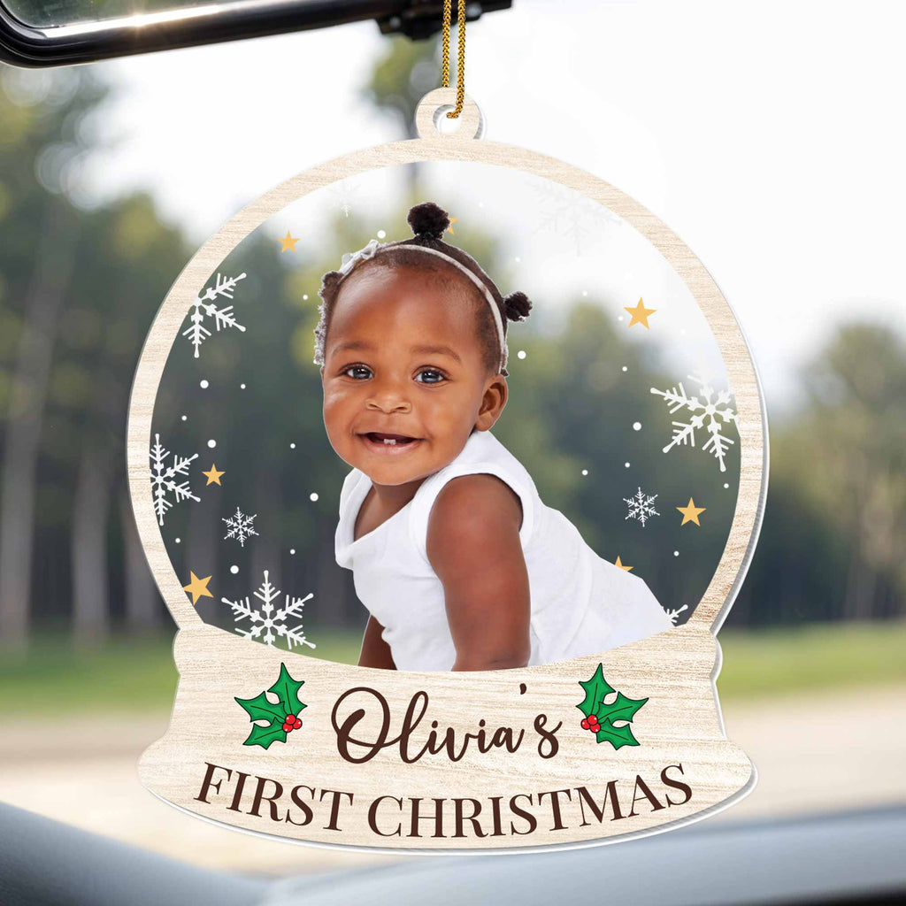 Your Baby's First Christmas, Customizable Photo Ornament